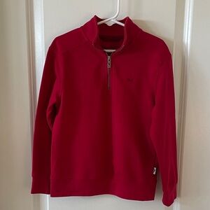 Tommy Bahama Red Quarter-Zip Little Kids Pullover Size L (6 years)